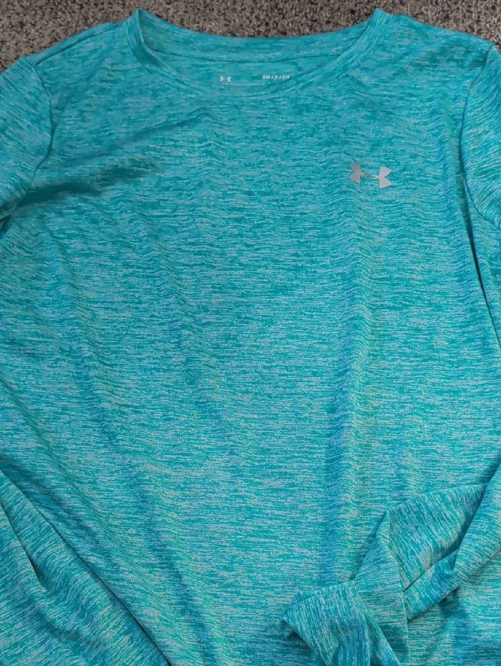 Under Armour Women's Teal Heather Long Sleeve Performance Top